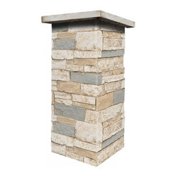 C141-BRIGHTON STONE COLUMN WRAP (CAPS SOLD SEPARATELY) - Wall Panels