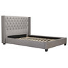 Combe Upholstered Bed With Nailhead Trim, King