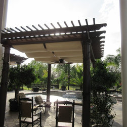 Retractable Wire Slide Pergola Cover - Outdoor Decor