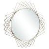 Glam Silver Metal Wall Mirror 561575