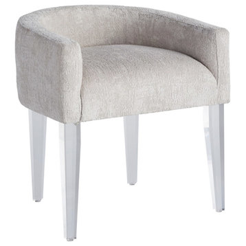 Miranda Kerr by Universal Furniture Love Joy Bliss Fabric Vanity Chair, White