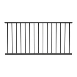 ALX Contemporary Railing in Textured Black - Stair Parts