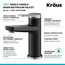 KRAUS Indy Bathroom Faucet in Spot Free Stainless Steel/Matte Black