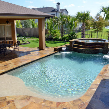 Elevated Spa | Beach Entry Pool