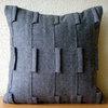 Gray Sophistication, Gray Felt 14"x14" Throw Pillow Cover
