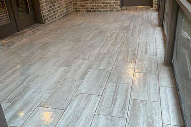Patio Tiling Install