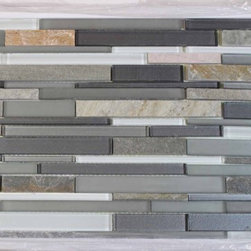 Bestview Glass Mosaic Random Strip Modesto 201598 - Tile