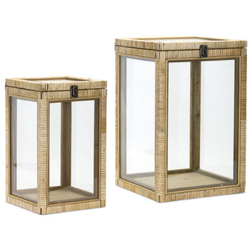 Box, 2-Piece Set, Wood/Glass