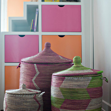 Colorful Family Loft Interior Design & Renovation, 70 Washington Street, DUMBO