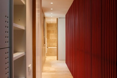Minimalist entryway photo in Paris