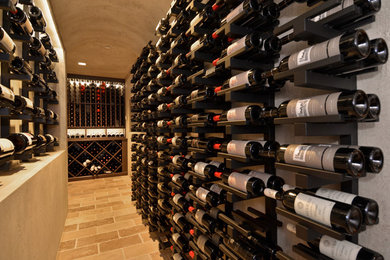 Inspiration for a modern wine cellar remodel in Vancouver