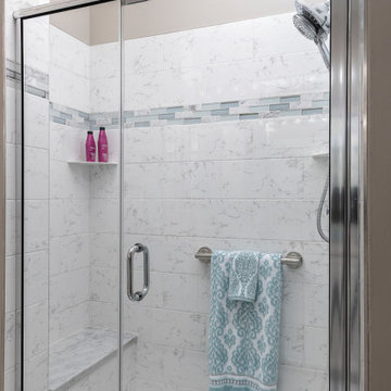 Condo Bathroom Remodel With Custom Tile Shower Pan