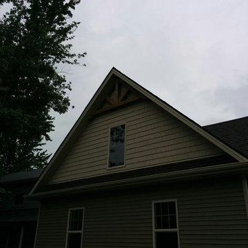 Timber gable end accents