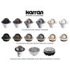 Karran Drop-in Quartz 33" 1-Hole 50/50 Double Bowl Kitchen Sink, White