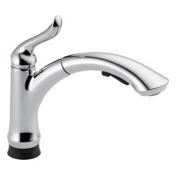 Delta Linden&trade; Single Handle Pull-Out Kitchen Faucet with Touch2O&reg; Technology - Kitchen Faucets