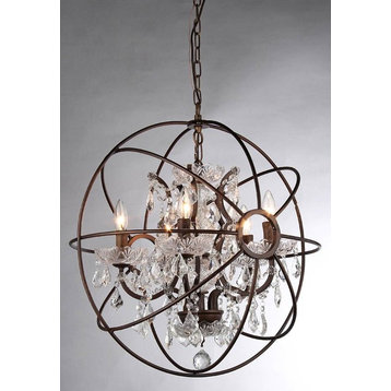 Warehouse of Tiffany Planetshaker Spherical Chandelier, Antique Bronze