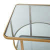 Contemporary Gold Metal Coffee Table 560385