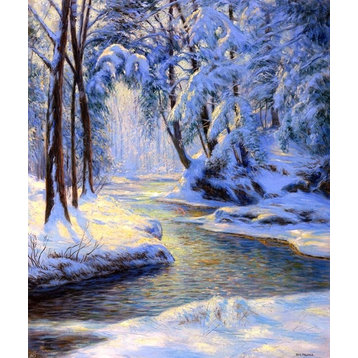 Walter Launt Palmer Snowy Landscape With Brook Wall Decal