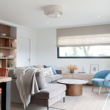 Une maison contemporaine ... chaleureuse !