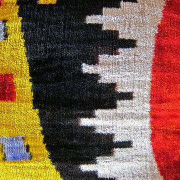 Détail tissu coussin velours