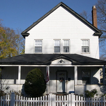 vinyl siding, before and after
