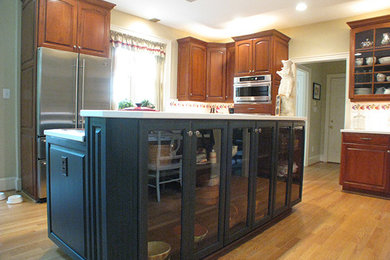 Inspiration for a rustic kitchen remodel in Raleigh