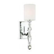 Evi 1-Light Wall Sconce/Bath, Chrome