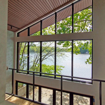 Custom Contemporary Waterfront Home Design - Wayland, MA