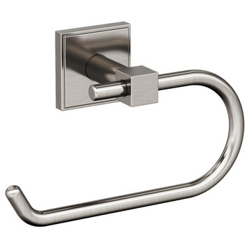 Amerock Appoint Traditional Single Post Toilet Paper Holder, Brushed Nickel