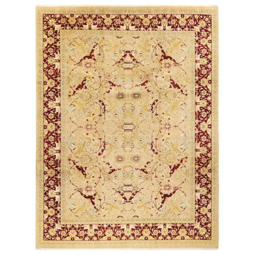 Liliana, One-of-a-Kind Hand-Knotted Area Rug Yellow, 9'2"x12'1"
