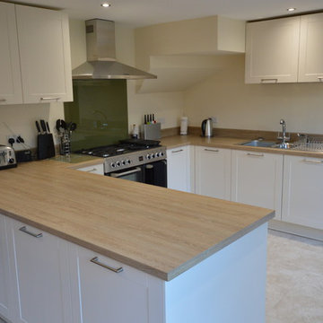 Modern Shaker style in Matt Magnolia White