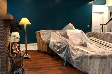 Example of a trendy home design design in Miami