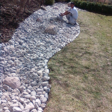 Rock Bed and Creek Installation - Wayne IL