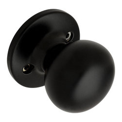 Designers Impressions - Designers Impressions Bedford Design Matte Black Dummy Door Knob - Doorknobs