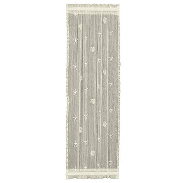 Heritage Lace Sand Shell 15x72 Sidelight Panel in Ecru
