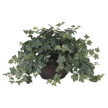 Puff Ivy With Vase Silk Plant