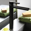 Luxury Waterfall Bathroom Faucet, Matte Black