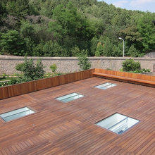 Skylights in deck