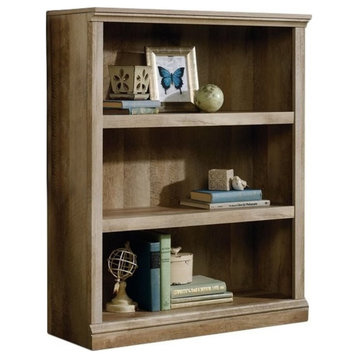 Sauder Select Engineered Wood 3 Shelf Bookcase in Lintel Oak