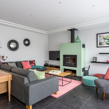 Séjour d'une maison familiale