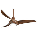 Minka Aire - Minka Aire F845-DK Light Wave - Led 44" Ceiling Fan in Distressed Koa - This 1 light Ceiling Fan from the Light Wave collection by Minka-Aire will enhance your home with a perfect mix of form and function.