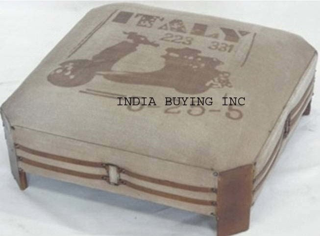 Industrial leather and canvas furniture from India buying inc
