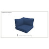 Covers for Low-Back Corner Chair Cushions 6 inches thick, Navy