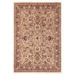 Bareens Designer Rugs - Aness Pak Persian Kristie Beige/Rust Wool Rug - 9'11'' x 13'5'' - Designed with mesmerizing intricacy and gorgeous color palette, this hand-knotted masterpiece demonstrates the beauty and electrifying thrill of Pak Persian art. These meticulously hand-knotted Pak-Persian rug is made with pure wool and features breathtaking traditional, transitional, and tribal designs in bold luxurious color pallets. Known for their intricate designs these rugs are a reproduction of Persian rugs, made in Pakistan with unique Mughal designs. Made by master weavers using the same Persian texture, design and dying technique, we wanted to produce the most significant manifestation of Persian art, life, and culture. This rug is most famous for its exceptional quality, incredible designs, patterns, and vibrant rich color. Pak-Persian rugs made with Persian weave with high knot counts, which enables the high intricacy and detail found in the patterns are also referred to as "State of art", each color adds a rich beautiful detail in the artwork of this rug. The design, color, and beautiful chromatic composition with a vibrant sheen with intricate designs, exude beauty, elegance, and quality make this rug a masterpiece of its own.