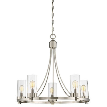 Trade Winds Ashland 5-Light Chandelier in Brushed Nickel