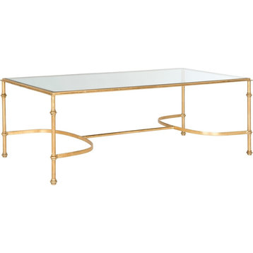 Lucielle Coffee Table - Gold, Clear