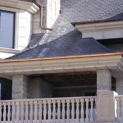 Copper half round gutter Alberta - Outdoor Products