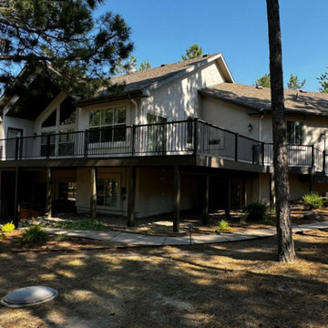 690 SF Composite Deck in Black Forest Reserve