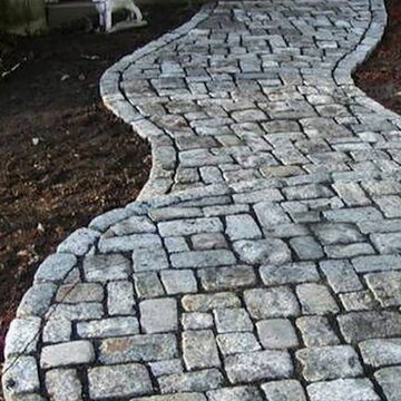 Granite Cobblestone Walkway