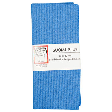 Swedish Dishcloth/Sponge Cloth, Hand Dyed Dark Color, Suomi Blue